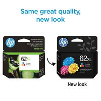 HP - 62XL High-Yield Ink Cartridge - Tri-color - Left View