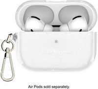kate spade new york - Protective Case for Apple Airpods 4th Generation - That Sparkle Silver - Left View