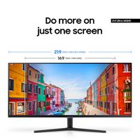 Samsung - 34” ViewFinity S5 Ultrawide QHD 100Hz AMD FreeSync Monitor with HDR10 (DisplayPort, HDM... - Left View