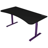 Arozzi - Arena Ultrawide Curved Gaming Desk - Deep Purple - Left View