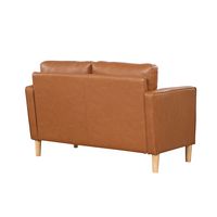 Lifestyle Solutions - Langford Loveseat PU - Caramel - Left View