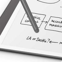 Amazon - Kindle Scribe Premium Pen (Compatible with 2022 and 2024 release Scribe) - Tungsten - Left View