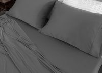 Bedgear - Dri-Tec Moisture-Wicking Sheet Sets- King/Cal King - Gray - Left View