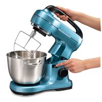 Hamilton Beach - Orbital 7-Speed Tilt-Head Stand Mixer - Blue - Left View