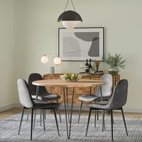 Simpli Home - Hunter 45 Inch Round Dining Table - Natural - Left View