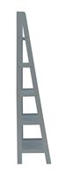 Linon Home Décor - Radford Five-Tier Ladder Bookshelf - Gray - Left View