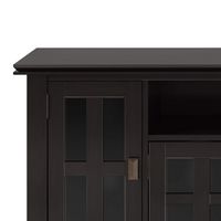 Simpli Home - Artisan SOLID WOOD 72 inch TV Media Stand in Hickory Brown For TVs up to 80 inches ... - Left View