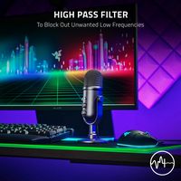 Razer - Seiren V2 Pro Professional-grade USB Microphone - Left View