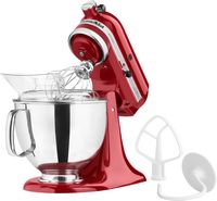 KitchenAid - Artisan Series 5 Quart Tilt-Head Stand Mixer - KSM150PSER - Empire Red - Left View