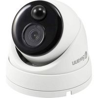 Swann - Indoor/Outdoor 1080p Wired Dome Surveillance Camera - White - Left View