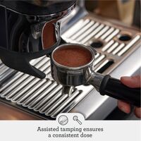 Breville - the Barista Express Impress Espresso Machine - Black Truffle - Left View