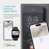 Lockly - Visage Smart Lock Wi-Fi Deadbolt Keyway/Fingerprint/Facial Unlock - Matte Black - Matte ... - Left View
