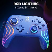PDP - Afterglow™ Wave Wireless Pro Controller with Motion for Nintendo Switch™, and Nintendo Swit... - Left View
