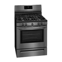 Frigidaire - 5.0 Cu. Ft. Self-Cleaning Freestanding Gas Range - Black Stainless Steel - Left View