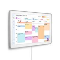 Skylight - Calendar Max: 27 inch Touchscreen Smart Calendar and Family Organizer - Aluminum - Left View