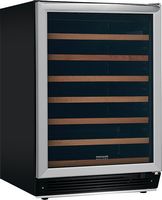 Frigidaire - Gallery Series 52-Bottle Wine Cooler - Stainless Steel - Left View