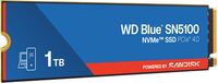 SanDisk - WD Blue SN5100 1TB Internal SSD PCIe Gen 4 x4 NVMe for laptops and desktops - Left View