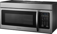 Insignia™ - 1.5 Cu. Ft. Convection Over-the-Range Microwave - Stainless Steel - Left View