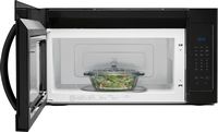 Whirlpool - 1.7 Cu. Ft. Over-the-Range Microwave - Black - Left View