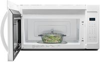 Whirlpool - 1.7 Cu. Ft. Over-the-Range Microwave - White - Left View