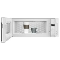 Whirlpool - 1.1 Cu. Ft. Low Profile Over-the-Range Microwave Hood Combination - White - Left View