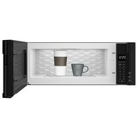 Whirlpool - 1.1 Cu. Ft. Low Profile Over-the-Range Microwave Hood Combination - Black - Left View