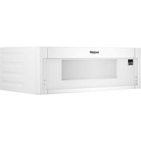 Whirlpool - 1.1 Cu. Ft. Low Profile Over-the-Range Microwave Hood Combination - White - Left View