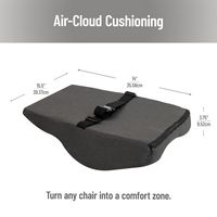 Mind Reader - Ergonomic Lower Back Cushion, Office Chair, Posture Corrector, Memory Foam, 15.5