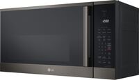 LG - 1.8 Cu. Ft. Over-the-Range Smart Microwave with Sensor Cooking and EasyClean - Black Stainle... - Left View