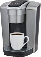 Keurig - K-Elite Single Serve K-Cup Pod Coffee Maker - Brushed Silver - Left View