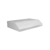 Broan Glacier - 30 inches - Convertible - Under cabinet Range Hood - White - Left View