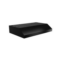 Broan Glacier - 24 inches - Convertible - Under cabinet Range Hood - Black - Left View