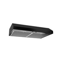 Broan Glacier - 30 inches - Convertible - Under cabinet Range Hood - Black - Left View