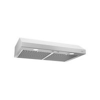 Broan Glacier - 42 inches - Convertible - Under cabinet Range Hood - White - Left View