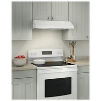 Broan Glacier - 36 inches - Convertible - Under cabinet Range Hood - White - Left View