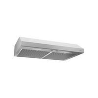 Broan Glacier - 30 inches - Convertible - Under cabinet Range Hood - White - Left View