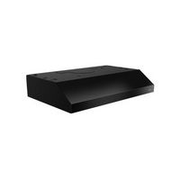 Broan Glacier - 30 inches - Convertible - Under cabinet Range Hood - Black - Left View