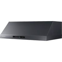 Samsung - 30 inches - Externally Vented & Recirculating - Under cabinet Range Hood - Black Stainl... - Left View