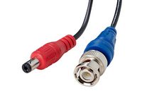 Lorex - 100’ 4K In-wall RG59 to RG59 BNC Video/Power UL CM Cable with Fire-Resistant - Black - Left View