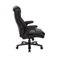 Pro-line II - Big and Tall 5-Pointed Star Bonded Leather Executive Chair - Black - Left View