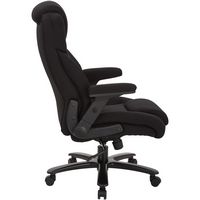 Pro-line II - Big and Tall 5-Pointed Star Fabric Executive Chair - Black - Left View