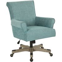 OSP Home Furnishings - Megan Office Chair - Turquoise - Left View