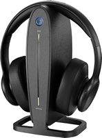 Insignia™ - RF Wireless Over-the-Ear Headphones - Black - Left View