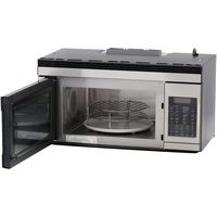 Sharp - 1.1 Cu. Ft. Convection Over-the-Range Microwave with Sensor Cooking - Stainless Steel - Left View