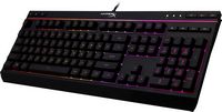 HyperX - Alloy Core Full-size Wired Gaming Membrane Keyboard with RGB Lighting - Black - Left View