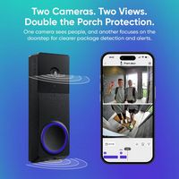 Wyze - Duo Cam Video Doorbell, 2 Cameras,  Wired/Battery Operated, 2k Security Camera, 2-Way Audi... - Left View