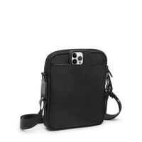 TUMI - Alpha Medium Crossbody Bag - Black - Left View