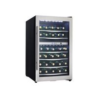 Danby - Designer 38-Bottle Dual Zone Wine Cooler - Stainless Steel - Left View