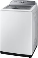 Samsung - 5.0 Cu. Ft. High-Efficiency Top Load Washer with Active WaterJet - White - Left View