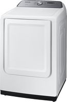 Samsung - 7.4 Cu. Ft. Electric Dryer with Sensor Dry - White - Left View